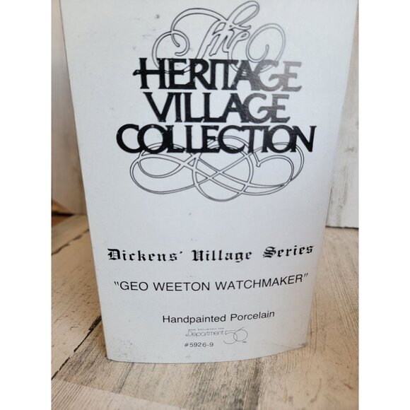 Dept 56 59269 Geo Weeton Watchmaker dickens village accessory xmas - Picture 8 of 8